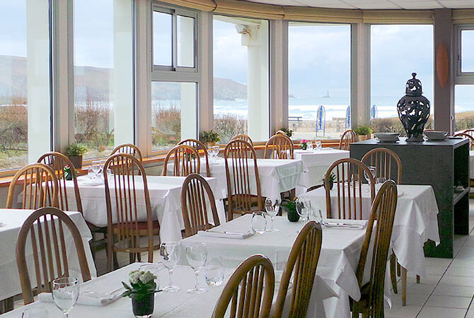 hotêl restaurant vue panoramique mer finistère sud